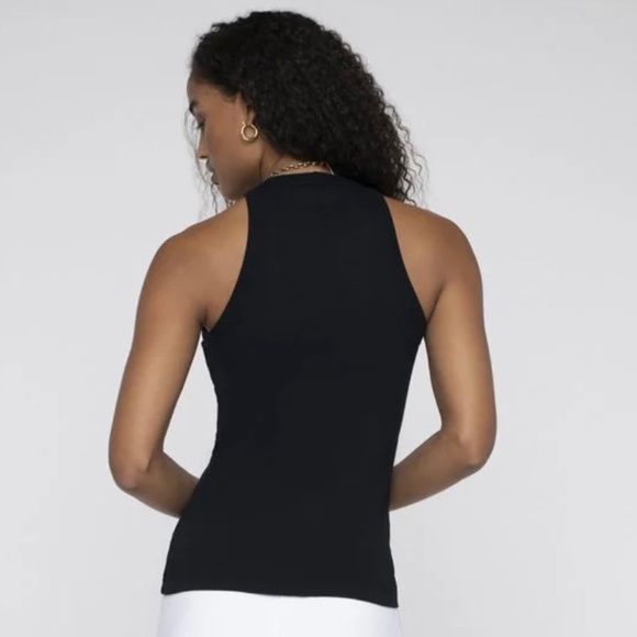 Stateside 2X1 Rib High-Neck Tank in Black - Picture 4 of 7